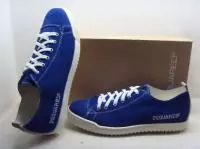 dsquared hommes 2019U chaussures discount cuir pur bleu